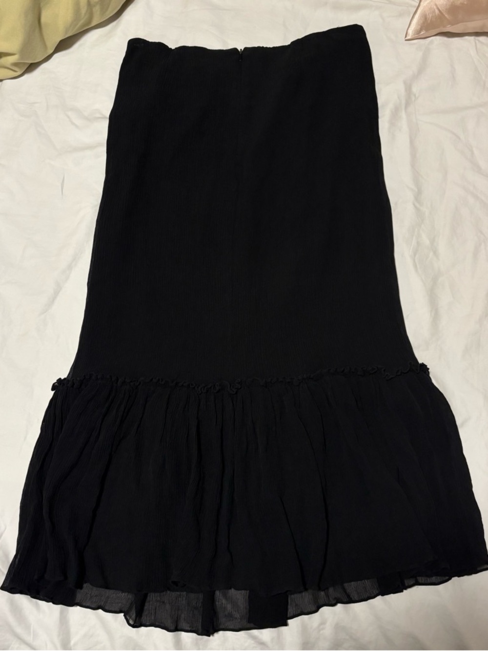 Cynthia Howie Maggy Boutique Black Silk Skirt
